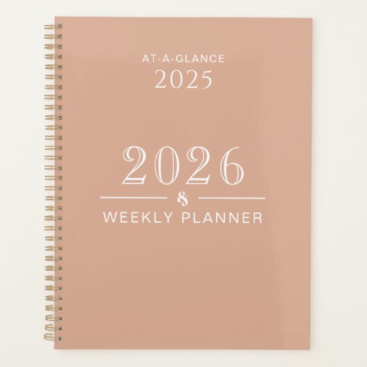 Dusty Rose 8.5 x 11 Weekly Planner (Voorkant)