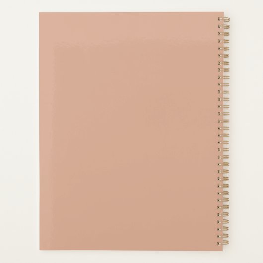 Dusty Rose 8.5 x 11 Weekly Planner (Achterkant)