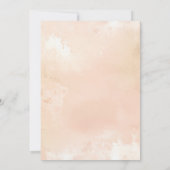 Dusty Rose and Beige Earthy Botanical Baptism Kaart (Achterkant)
