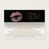 Dusty Rose Application Instructions Visitekaartjes (Achterkant)