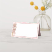 Dusty Rose Baby Blocks Blank Food Labels &  Plaatskaartje (Achterkant)