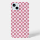 Dusty rose checkerboard pattern Case-Mate iPhone case (Achterkant)
