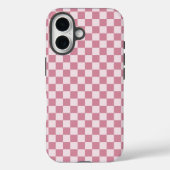 Dusty rose checkerboard pattern Case-Mate iPhone case (Achterkant)
