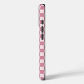 Dusty rose checkerboard pattern Case-Mate iPhone case (Achterkant / Links)