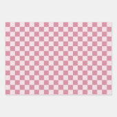 Dusty rose checkerboard pattern inpakpapier vel (Voorkant 2)