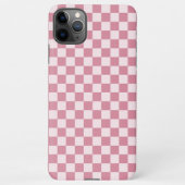 Dusty rose checkerboard pattern iPhone hoesje (Achterkant)