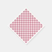 Dusty rose checkerboard pattern servet (Hoek)