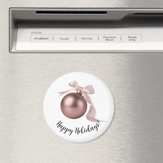 DUSTY ROSE CHIC HOLIDAYS MAGNET (Insitu (Vaatwasser))
