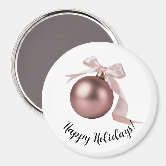 DUSTY ROSE CHIC HOLIDAYS MAGNET (Voorkant / Achterkant)