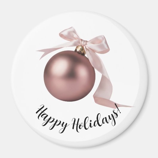 DUSTY ROSE CHIC HOLIDAYS MAGNET (Voorkant)
