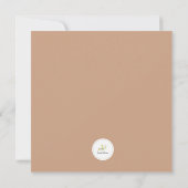 Dusty Rose Floral Wreath Flat Happy Birthday Card Kaart (Achterkant)