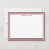 Dusty Rose Frame Note Card Kaart (Voorkant)
