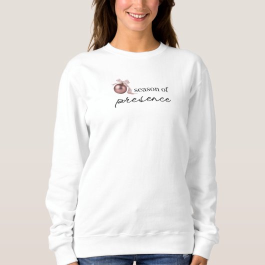 Dusty Rose Holiday Ornament Sweatshirt (Voorkant)