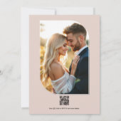 Dusty Rose, Merlot & Antique Gold Floral Wedding Kaart (Achterkant)