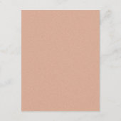 Dusty Rose Minimalist Arch Botanical Wedding Informatiekaartje (Achterkant)