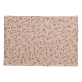 Dusty Rose Modern Farmhouse Daisy Buds Pattern Kussensloop (Achterkant)