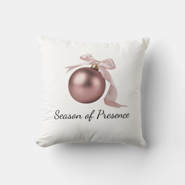 Dusty Rose Pillow | Holiday decor Kussen (Voorkant)