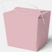 Dusty Rose Pink Chic Custom Baby Shower Fortune Bedankdoosjes (Achterkant)