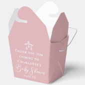 Dusty Rose Pink Chic Custom Baby Shower Fortune Bedankdoosjes (Open)