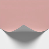 Dusty Rose Pink Plain Solid Color  Cadeaupapier (Hoek)