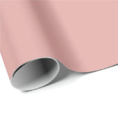 Dusty Rose Pink Plain Solid Color  Cadeaupapier (Rol Hoek)