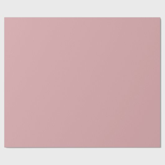 Dusty Rose Pink Solid Cadeaupapier (Vlak)