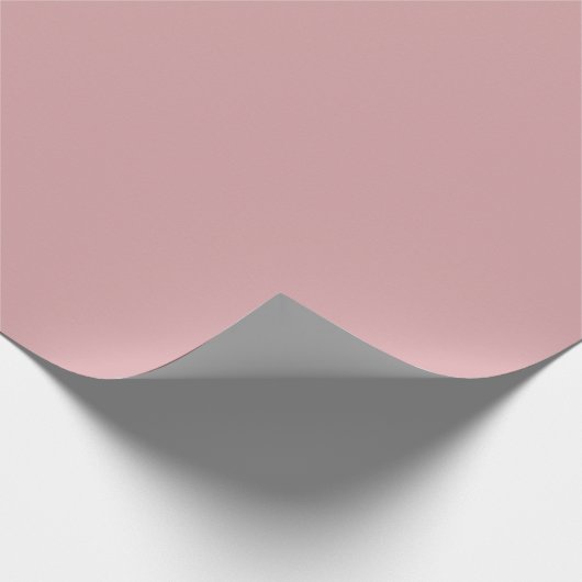 Dusty Rose Pink Solid Cadeaupapier (Hoek)