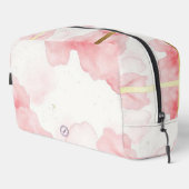 Dusty Rose Sprinkled Gold Frame Mäppchen Beutel Toilettasje (Rechterhoek)