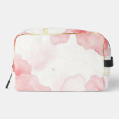 Dusty Rose Sprinkled Gold Frame Mäppchen Beutel Toilettasje (Achterkant)