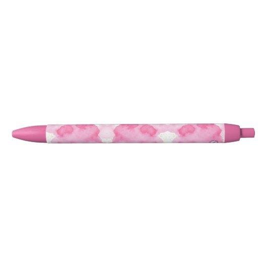 Dusty Rose Sprinkled Gold Kugelschreiber Blauwe Inkt Pen (Voorkant)