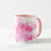 Dusty Rose Sprinkled Gold Mug Tasse Mok (Voorkant rechts)