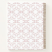 Dusty Rose Vine Pattern Journal | Custom Name Notitieboek (Achterkant)
