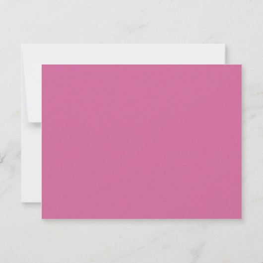 Dusty Rose Wavy Frame Note Card Kaart (Achterkant)