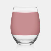 Dusty Rose Wijnglas Zonder Voet (Voorkant)