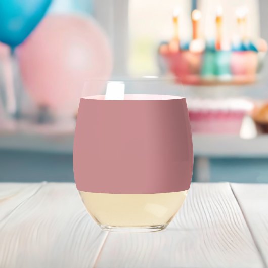 Dusty Rose Wijnglas Zonder Voet (Insitu (Baby Shower))