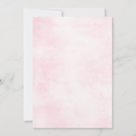 Dusty Roses Midzomer Floral Save the Date (Achterkant)