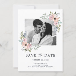 Dusty Roses Midzomer Floral Save the Date