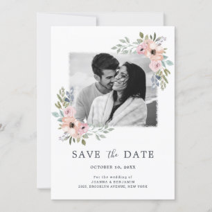 Dusty Roses Midzomer Floral Save the Date