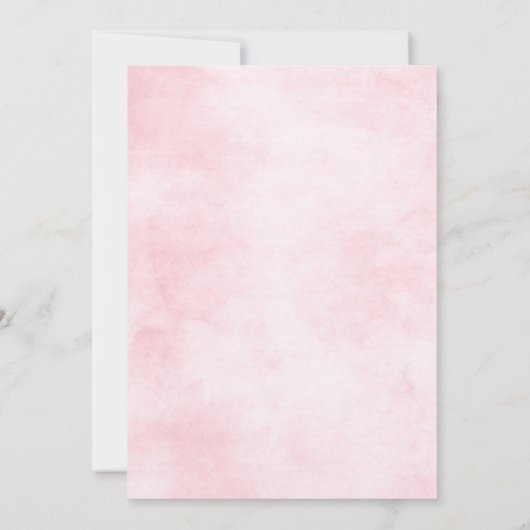 Dusty Roses Midzomer Floral Save the Date Kaart (Achterkant)