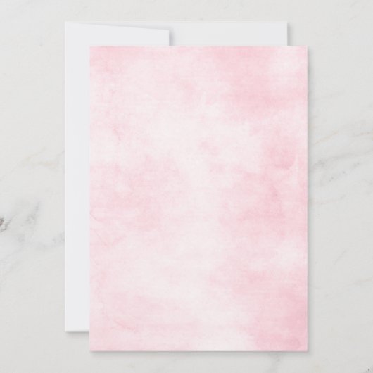 Dusty Roses Midzomer Floral Vrijgezellenfeest Kaart (Achterkant)