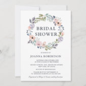 Dusty Roses Midzomer Floral Vrijgezellenfeest Kaart (Voorkant)