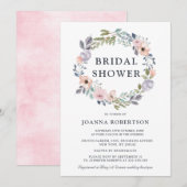 Dusty Roses Midzomer Floral Vrijgezellenfeest Kaart (Voorkant / Achterkant)