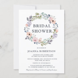 Dusty Roses Midzomer Floral Vrijgezellenfeest Kaart