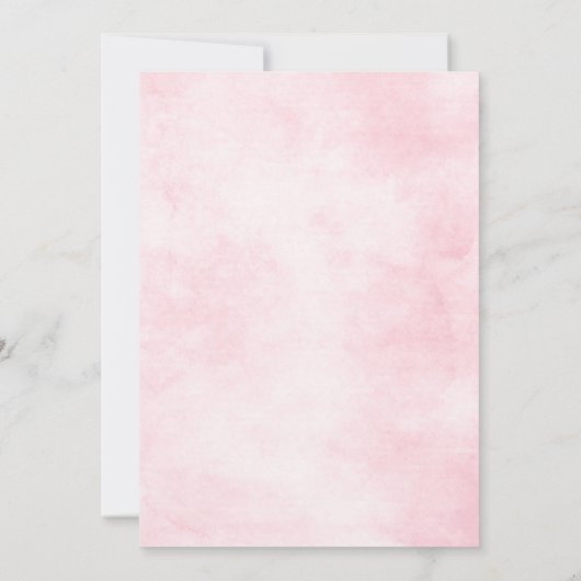 Dusty Roses Midzomer Floral Vrijgezellenfeest Kaart (Achterkant)