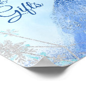 Dusty Royale Winter Sneeuwvlok Prinses Quinceañera Poster (Hoek)