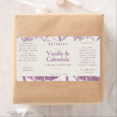 Dusty roze botanische ingrediënten Natuurlijke ver Etiket (Insitu)