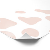 Dusty Roze Eerste Rodeo 1e Verjaardag Welkom Teken Perfect Poster (Hoek)