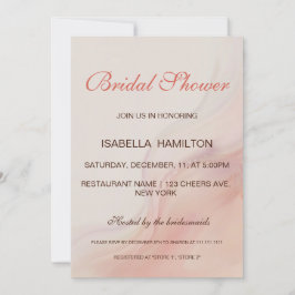 Dusty Roze Marmeren Script Kalligrafie Vrijgezelle Kaart