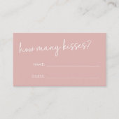 Dusty Roze Minimalistisch Script Hoeveel Kussen Sp Informatiekaartje (Voorkant)