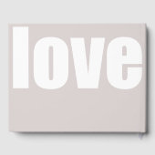 Dusty Roze minimalistische Foto Trouwen Gastboek Gastenboek (Achterkant)